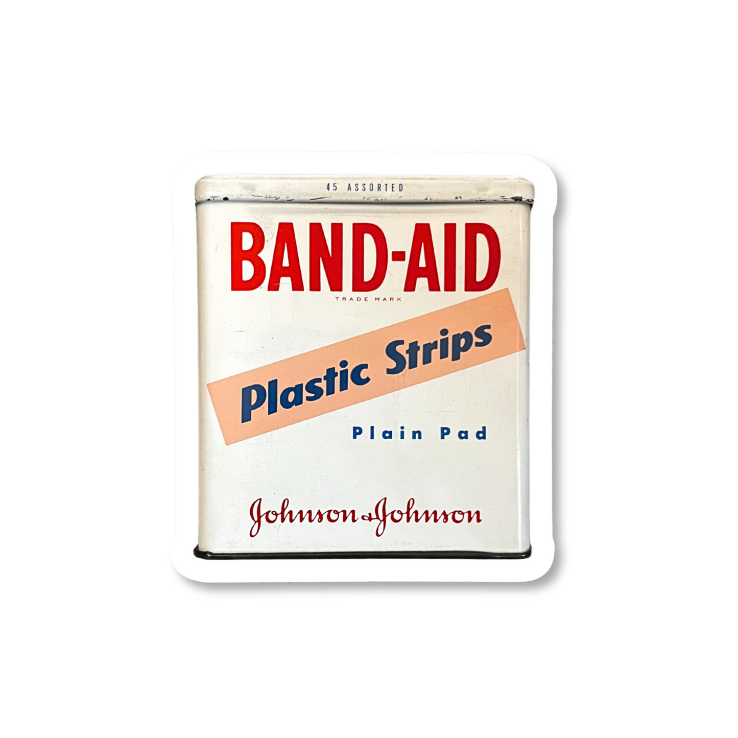 Vintage Band-Aid Tin Sticker