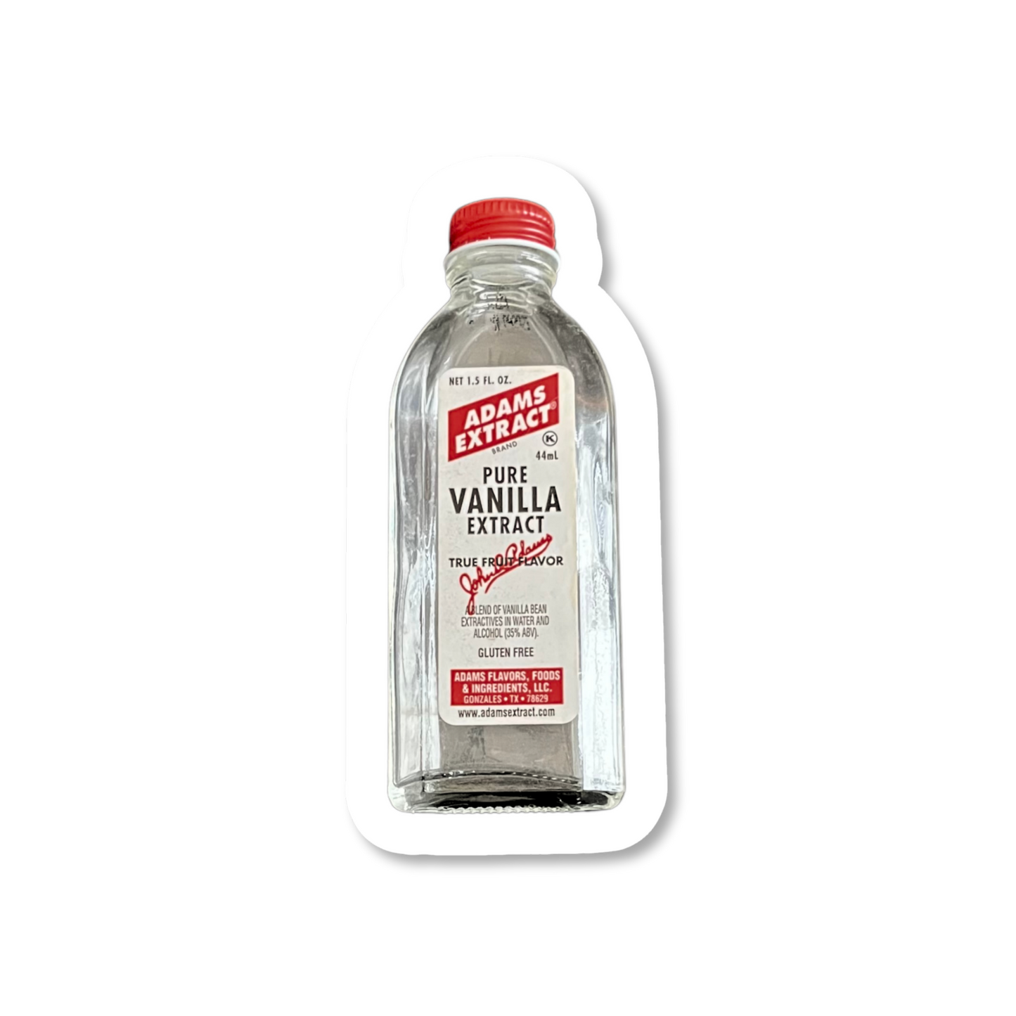 Vintage Vanilla Extract Bottle Sticker