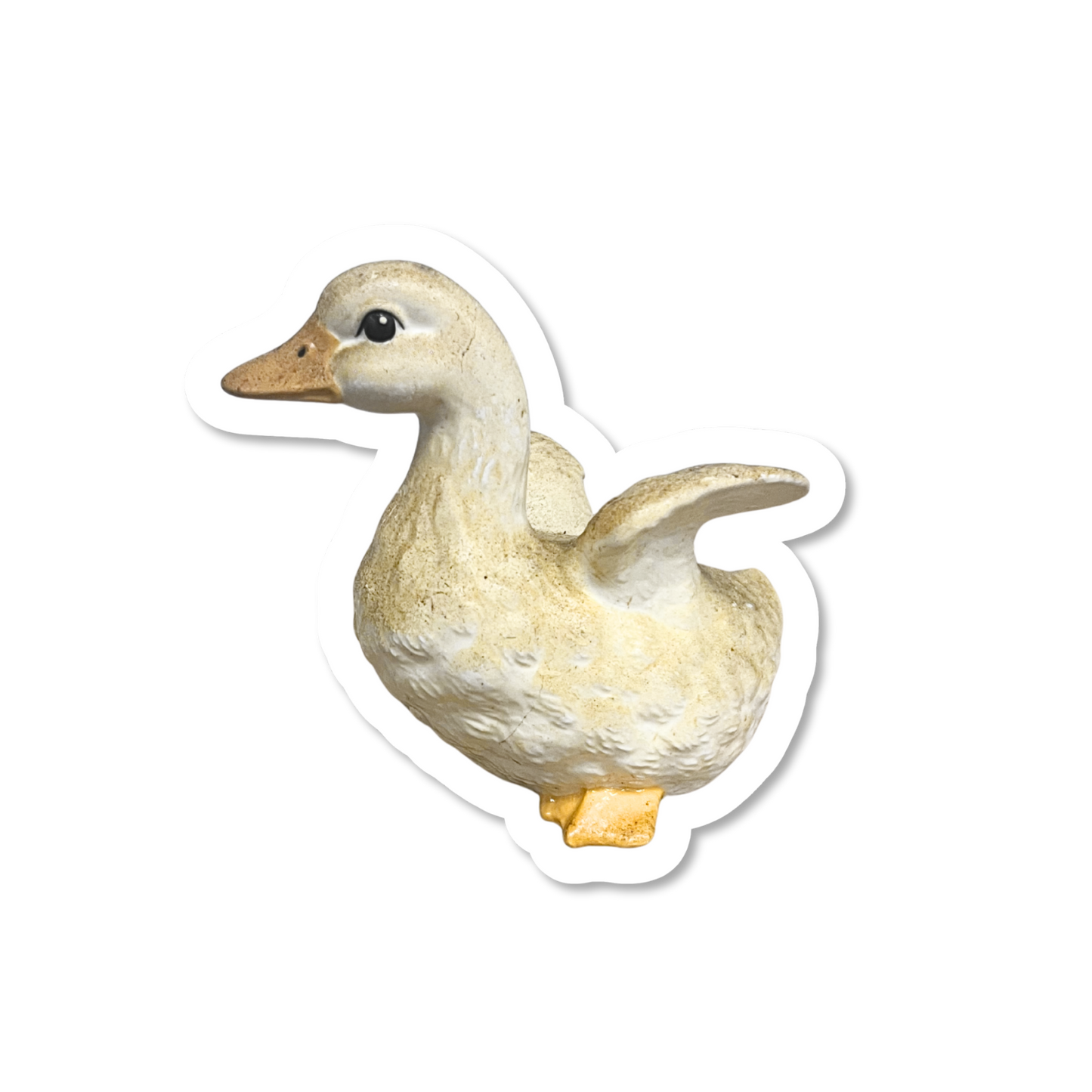 Vintage Gosling Figurine Sticker