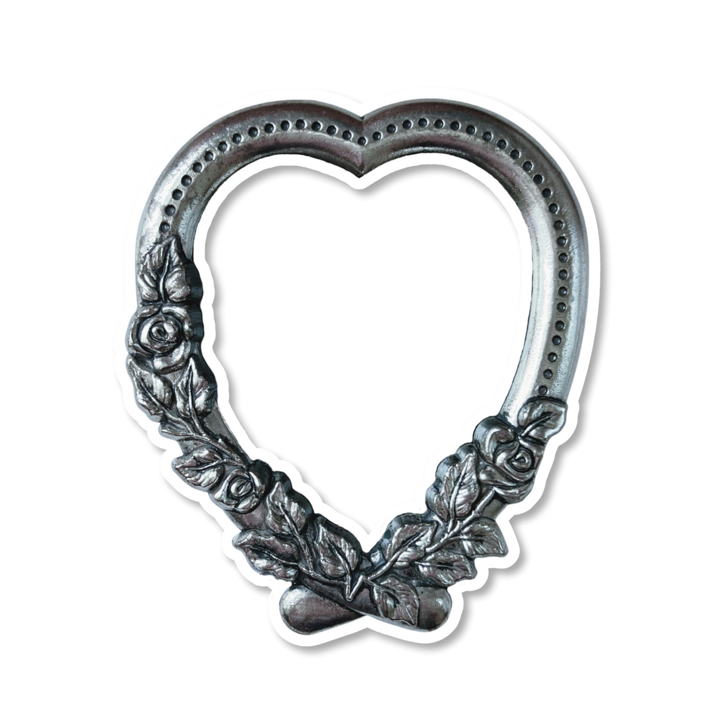 Medium Vintage Heart Frame Sticker