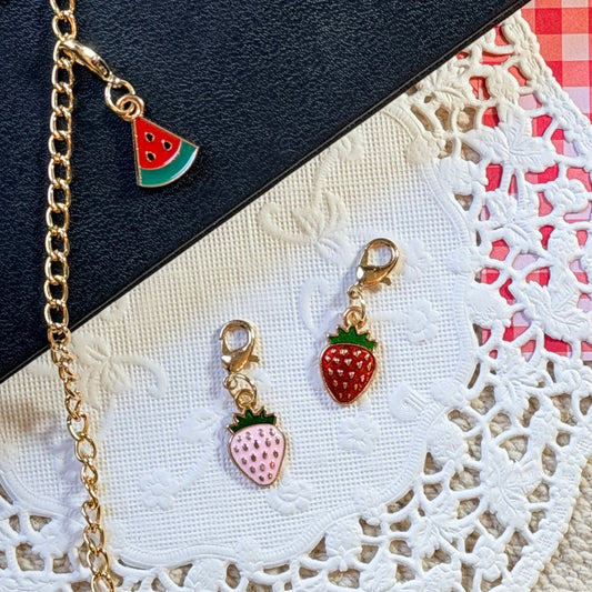 Mini Fruit Charms - Gold