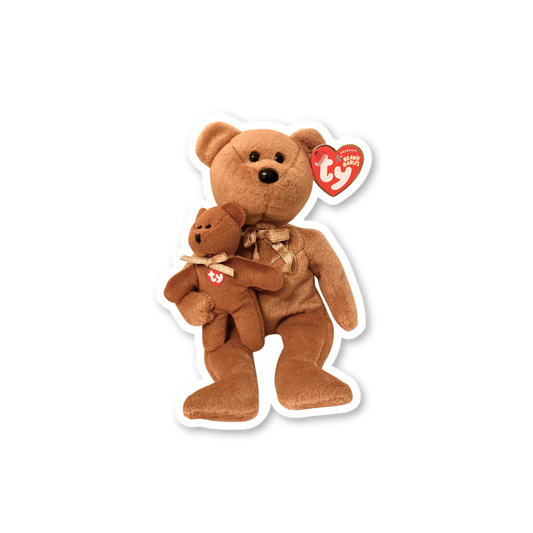 Ty Bear Holding Mini Teddy Sticker
