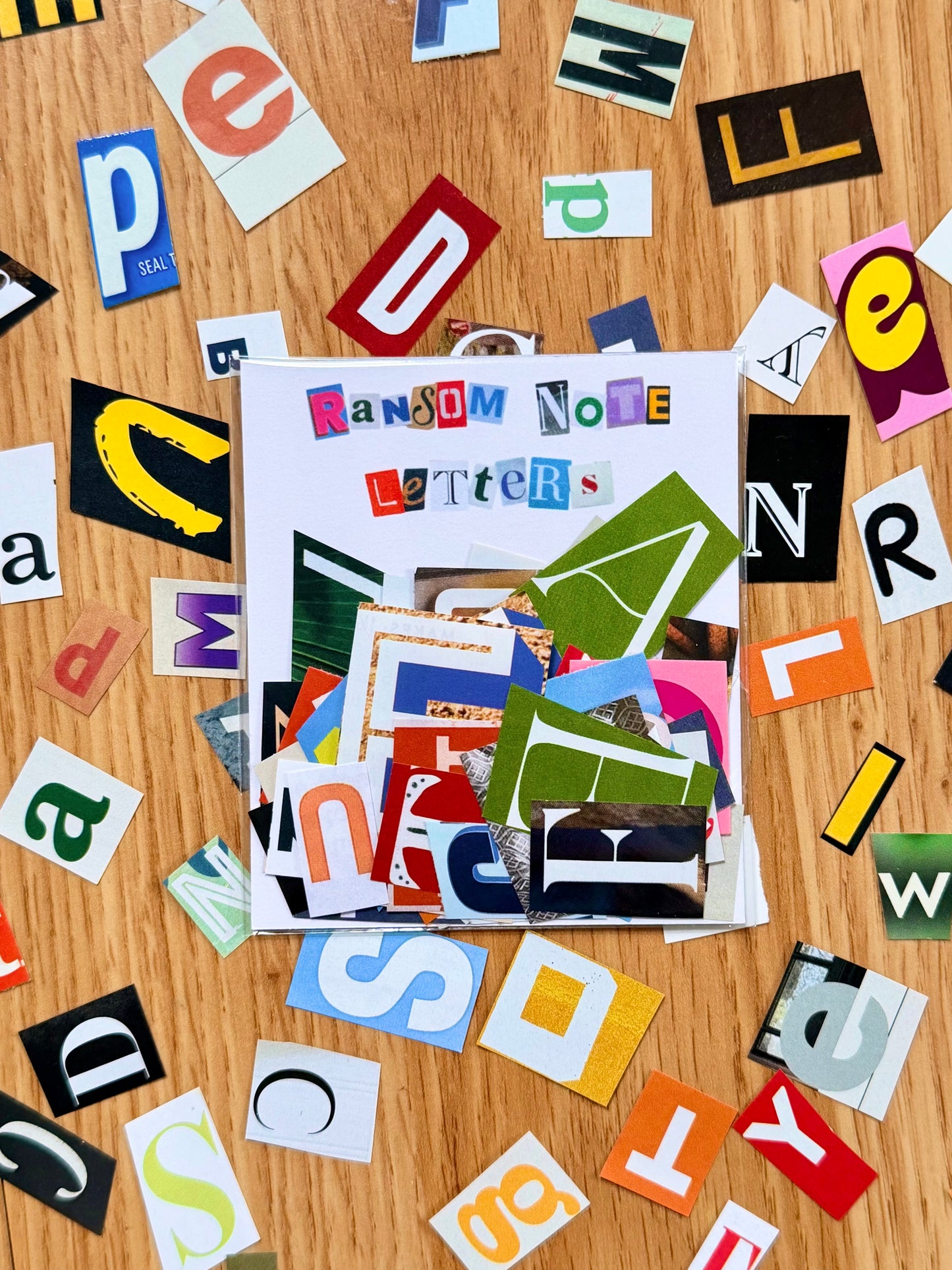 Ransom Note Cut-Out Letter Pack (70+)