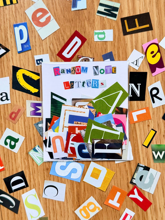 Ransom Note Cut-Out Letter Pack (70+)