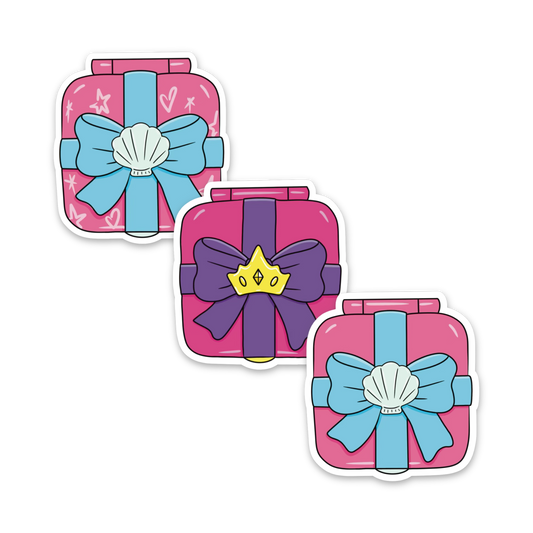 Illustrated Retro Polly Pocket Toy Stickers