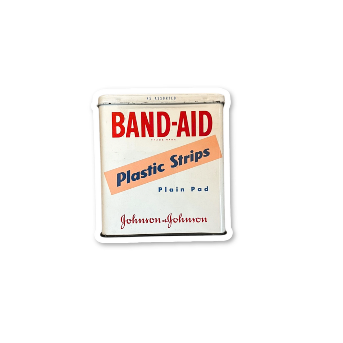 Vintage Band-Aid Tin Sticker