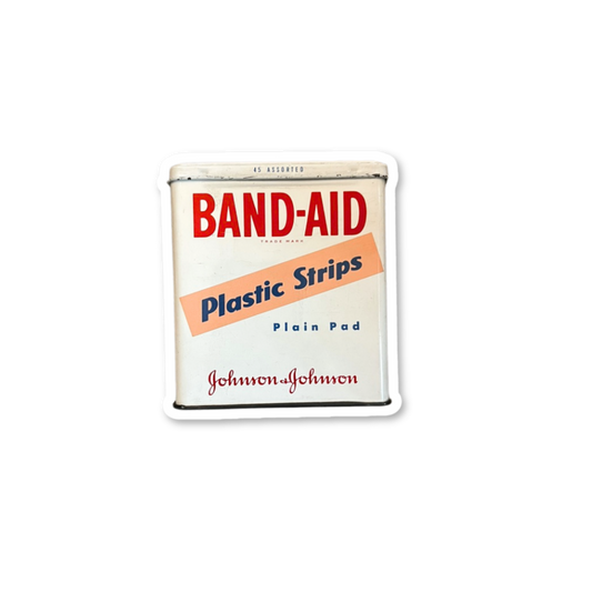 Vintage Band-Aid Tin Sticker