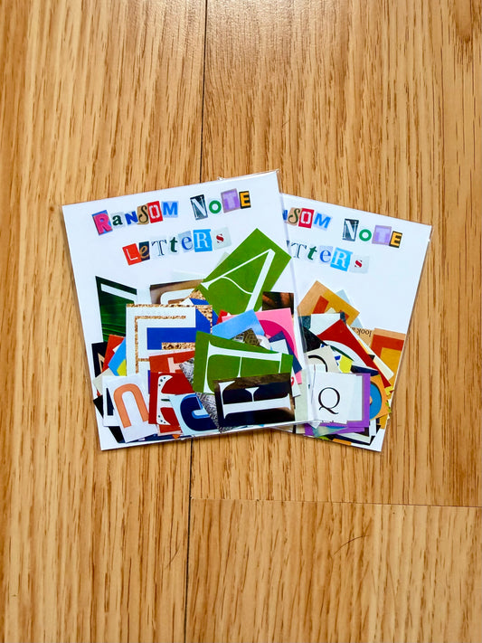 Ransom Note Cut-Out Letter Pack (70+)