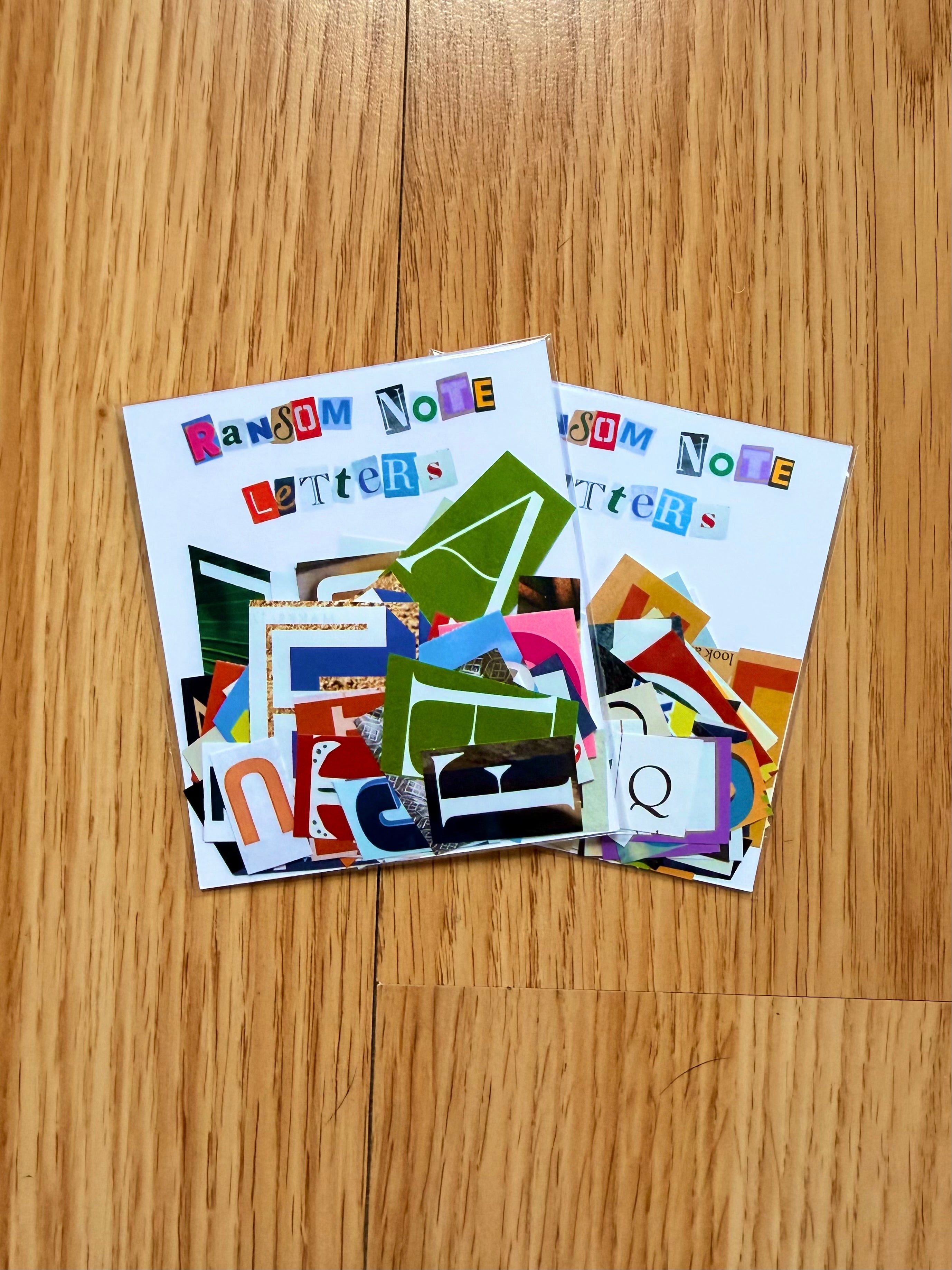 Ransom Note Cut-Out Letter Pack (70+) – Sare’s Little Studio