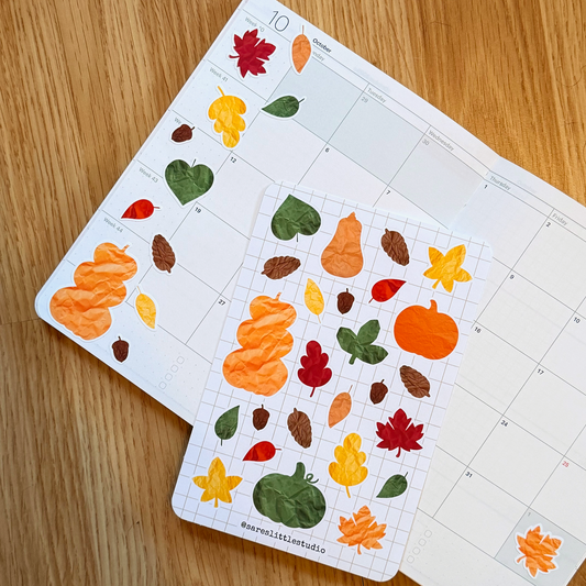 Shapes of Autumn Sticker Sheet