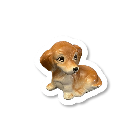 Dog Figurine Trinket Sticker