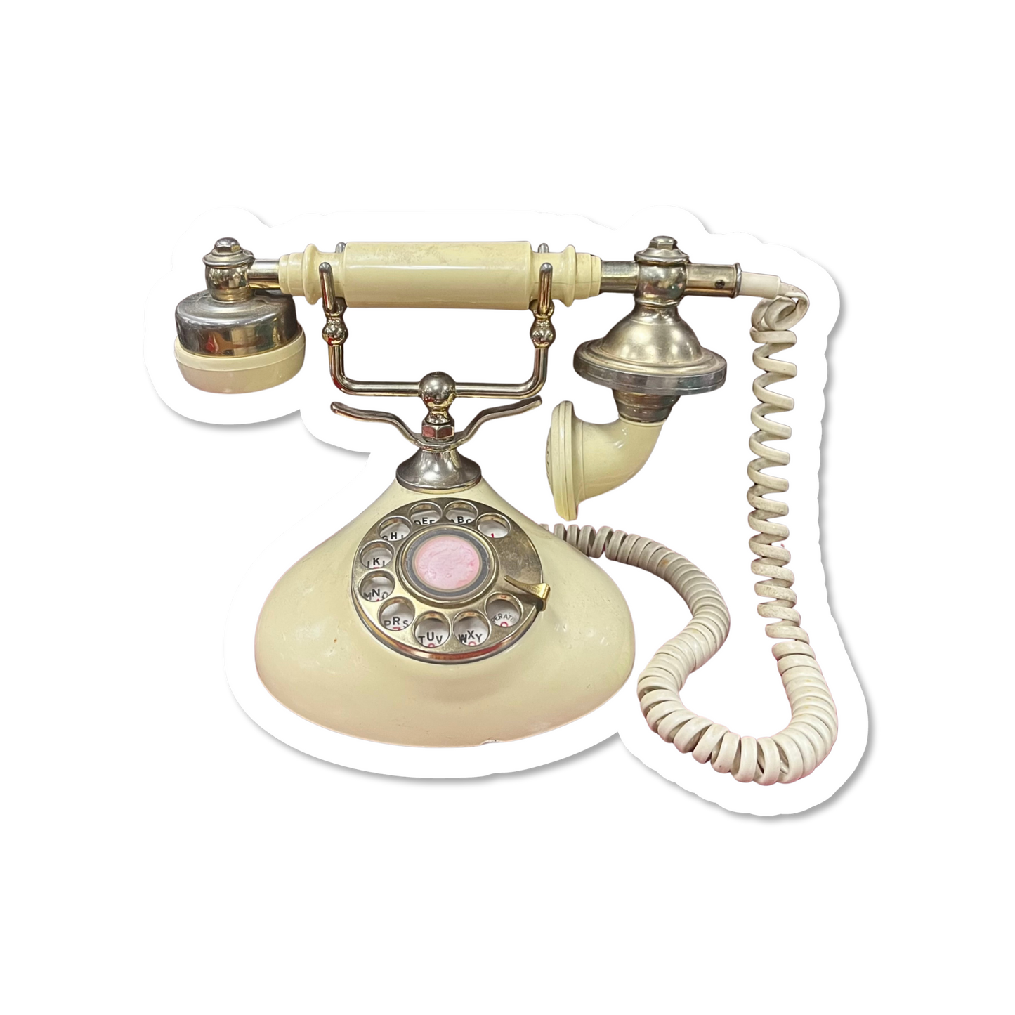 Vintage Rotary Phone Sticker