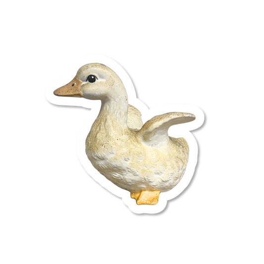 Vintage Gosling Figurine Sticker