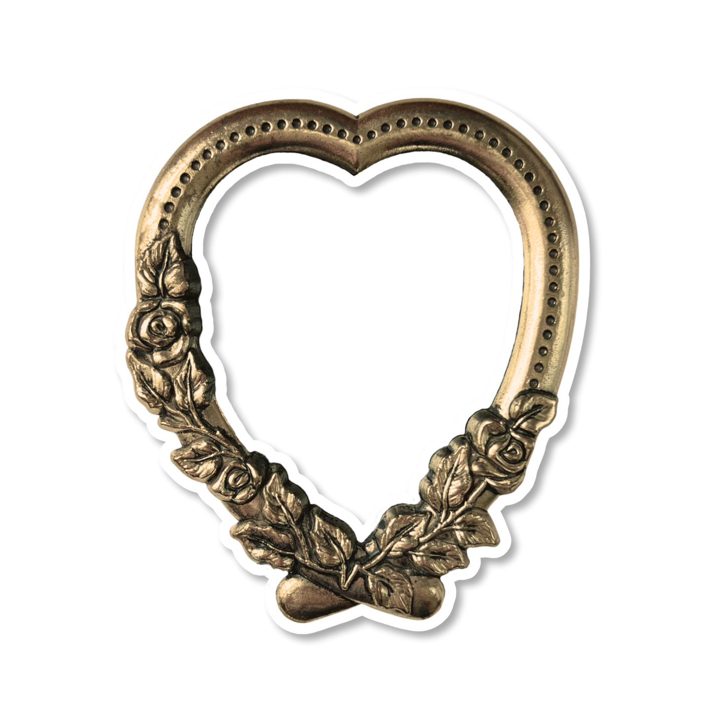 Large Vintage Heart Frame Sticker
