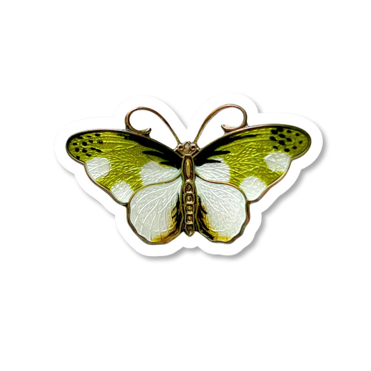 Vintage Butterfly Pin Sticker