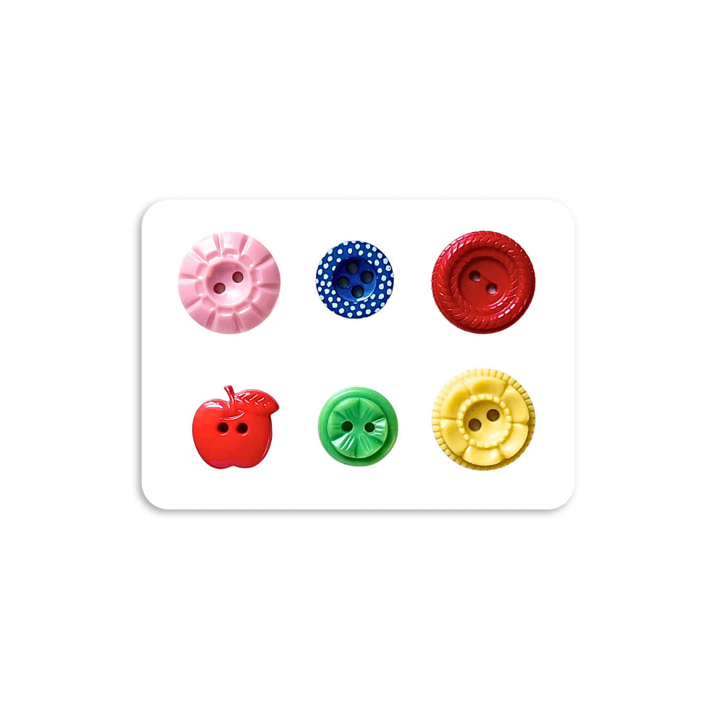 Vintage Buttons Mini Sticker Sheet