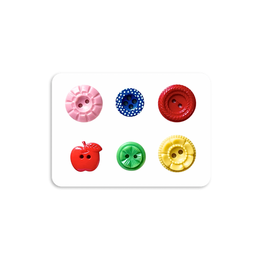 Vintage Buttons Mini Sticker Sheet