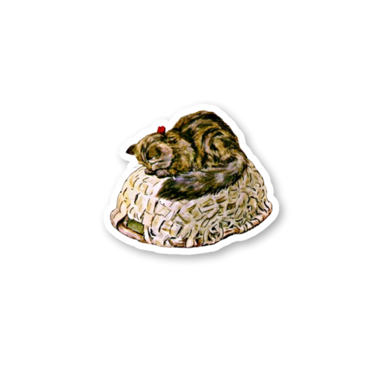 Cat Basket Sticker
