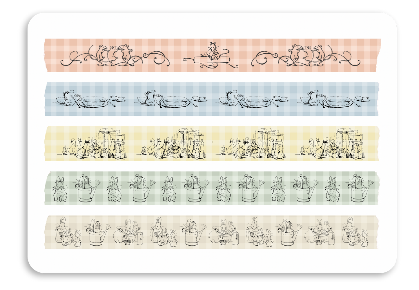 Peter Rabbit Washi Tape Sheet