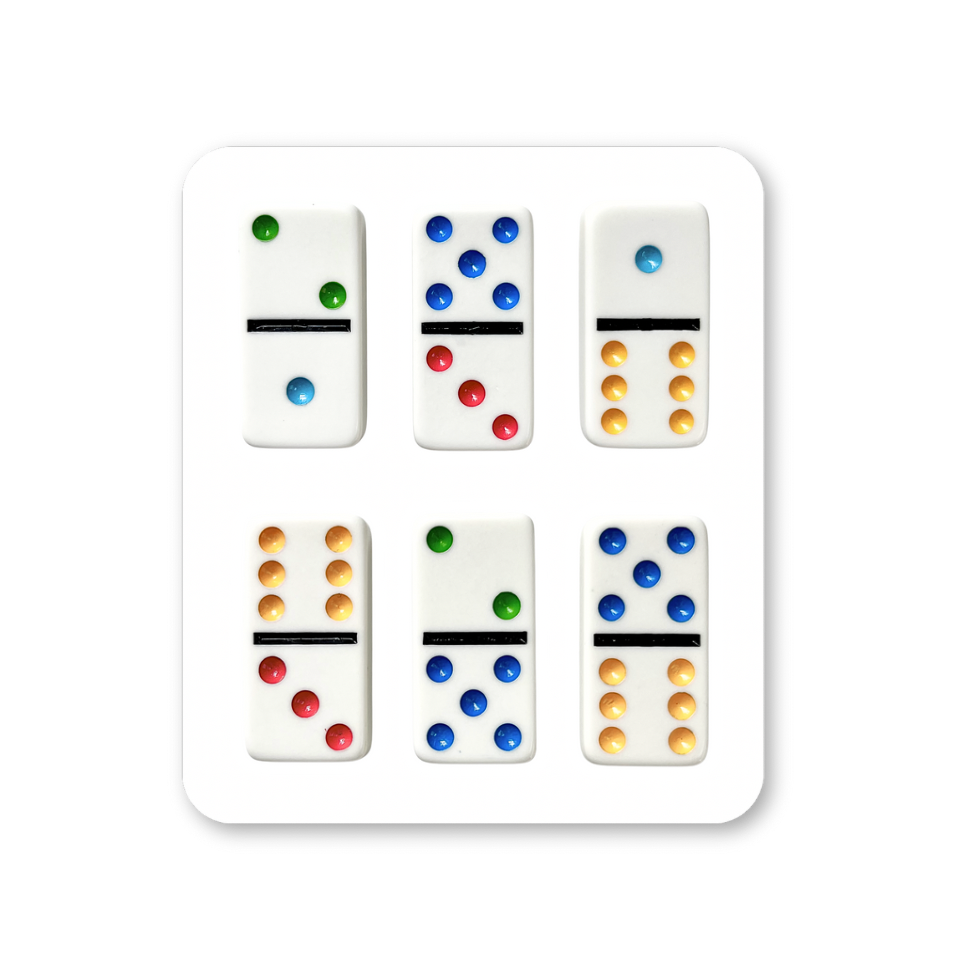 Colorful Dominoes Mini Sheet