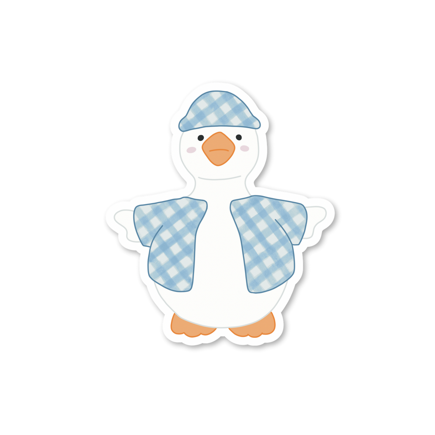 Silly Gingham Goose Stickers