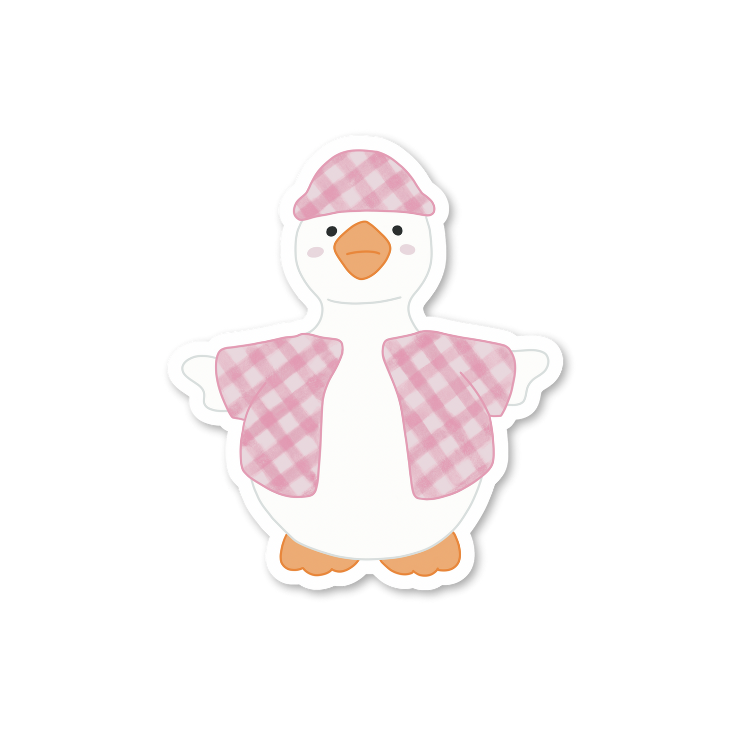 Silly Gingham Goose Stickers