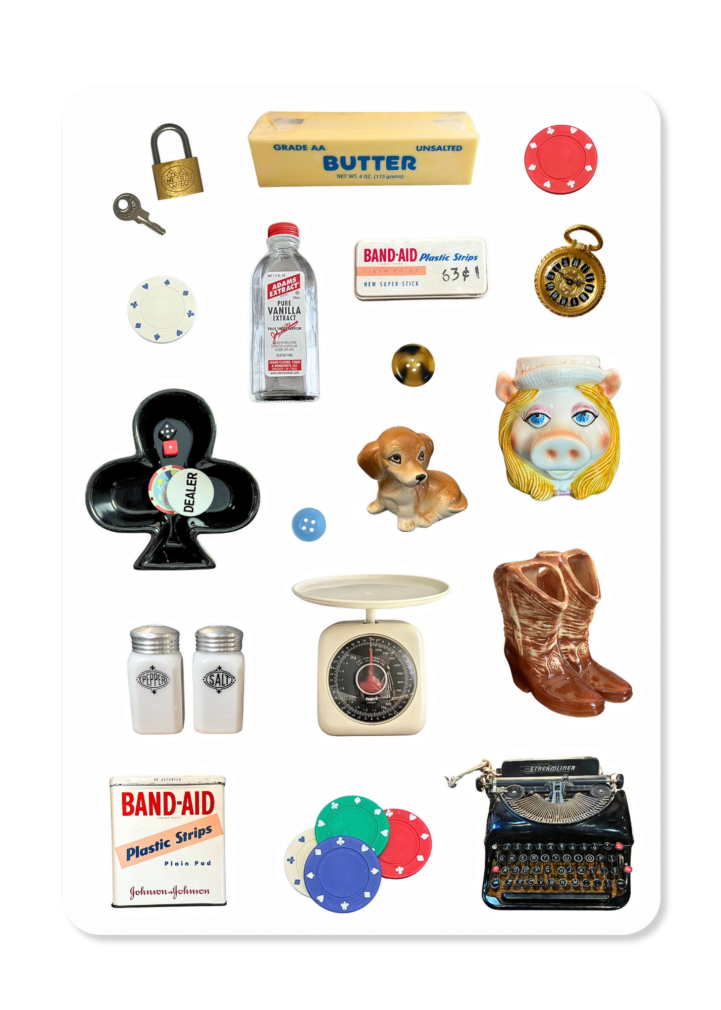 Original Vintage Trinkets Sheet - Matte