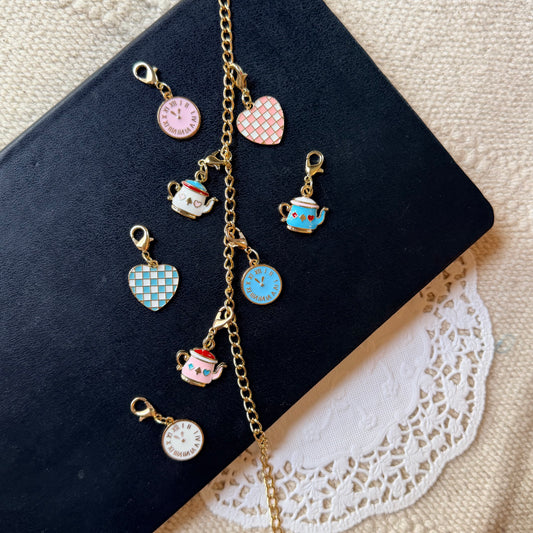 Assorted Tea Party Charms - Gold