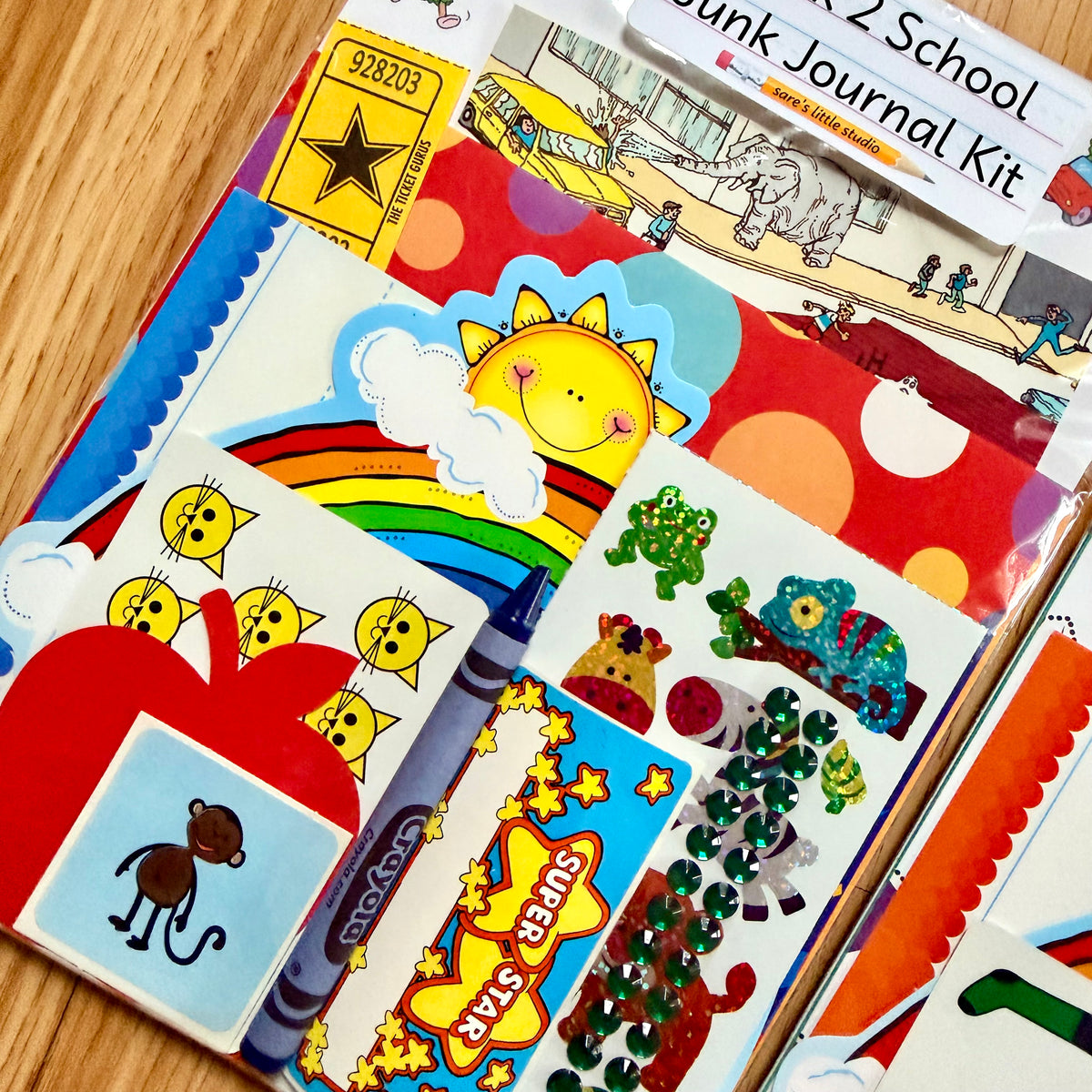 Back 2 School Junk Journal Kit (25+ Pieces)