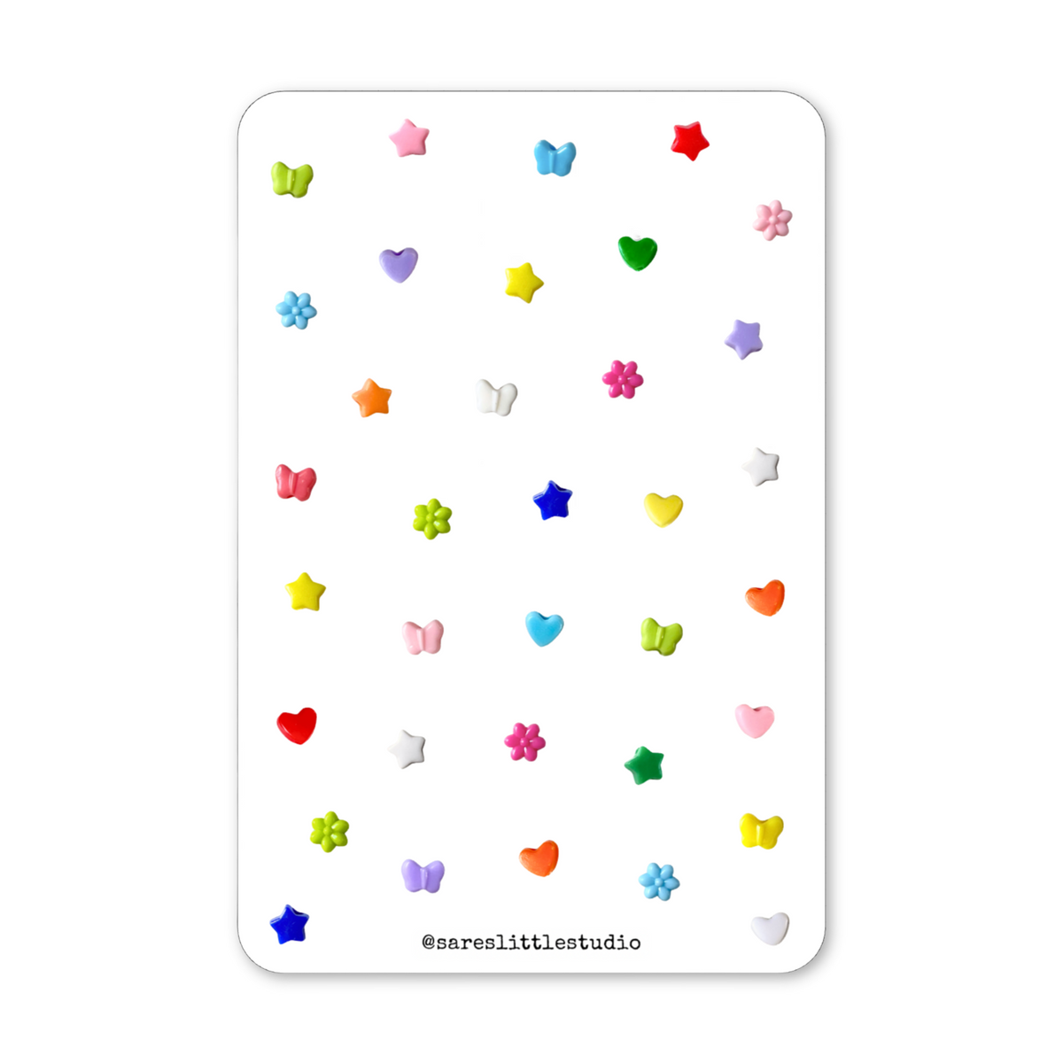 Assorted Pony Bead Filler Stickers