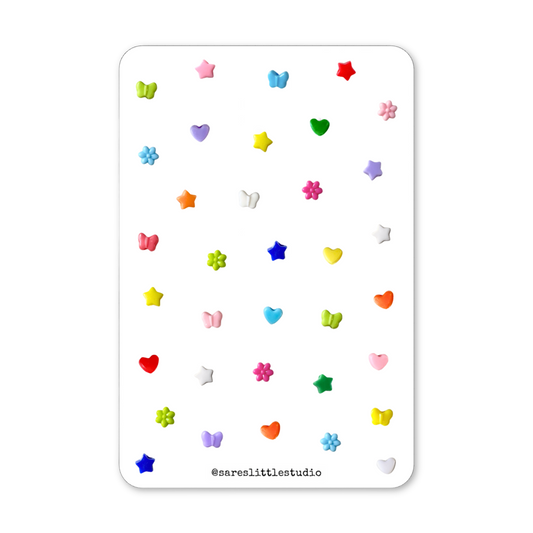 Assorted Pony Bead Filler Stickers