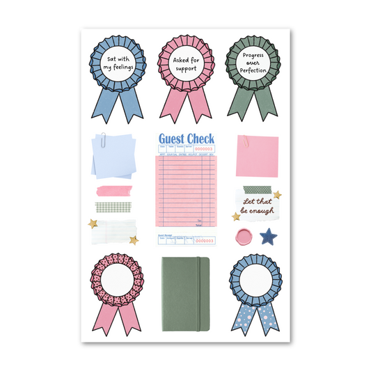Journal It Out! Rosette Sticker Sheet - Matte
