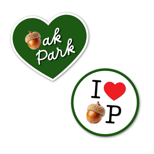 Oak Park Acorn Stickers