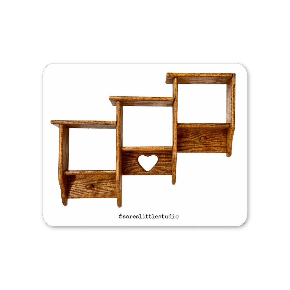 3-Step Pine Trinket Shelf Sticker