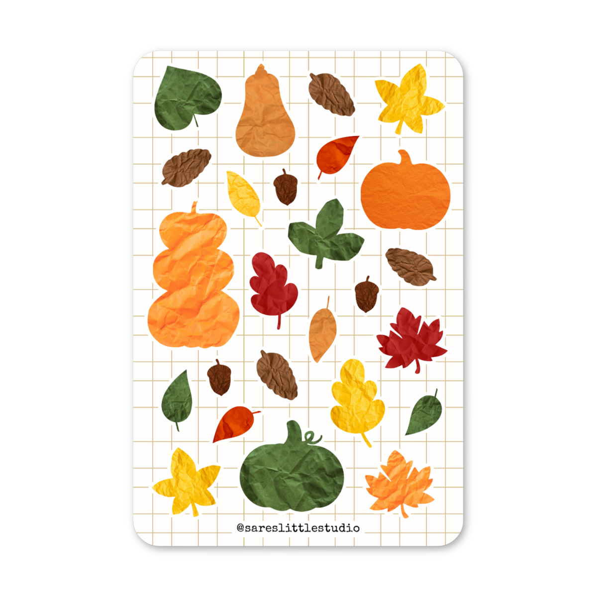 Shapes of Autumn Sticker Sheet