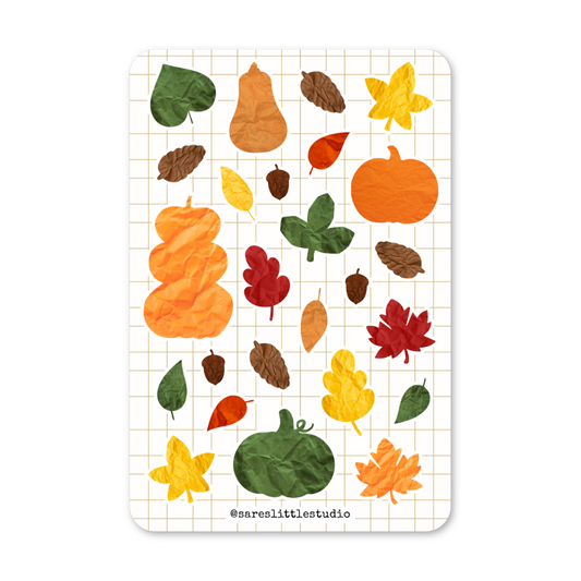 Shapes of Autumn Sticker Sheet