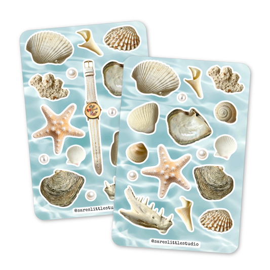Seaside Summer Finds Sticker Sheets - Matte
